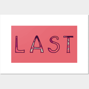 LAST letter logo Posters and Art